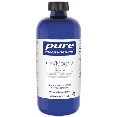 cal mag d|Pure Encapsulations Cal/Mag/D Liquid 